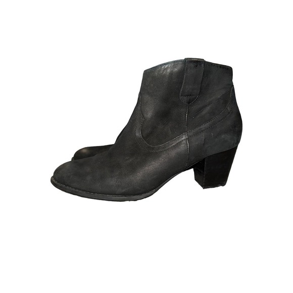 Vionic Windom Nubuck Leather Stacked Heel Western Ankle Boot Size 9.5 - Picture 3 of 10